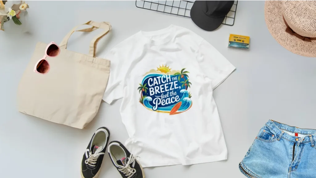Tシャツの置き撮り撮影